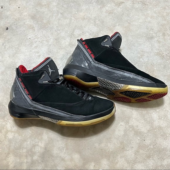 Air Jordan OG XX2 22 Size 9 Black Varsity Red Metallic Silver OG - Picture 11 of 16